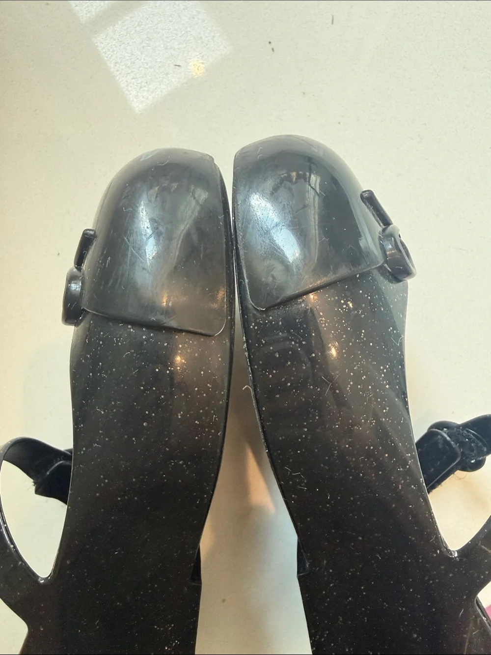 Mini Melissa Black Mary-Jane Like New size 10